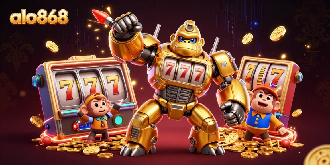 Play and win big at alo868 with a vibrant 3D casino scene showcasing dynamic gaming action.