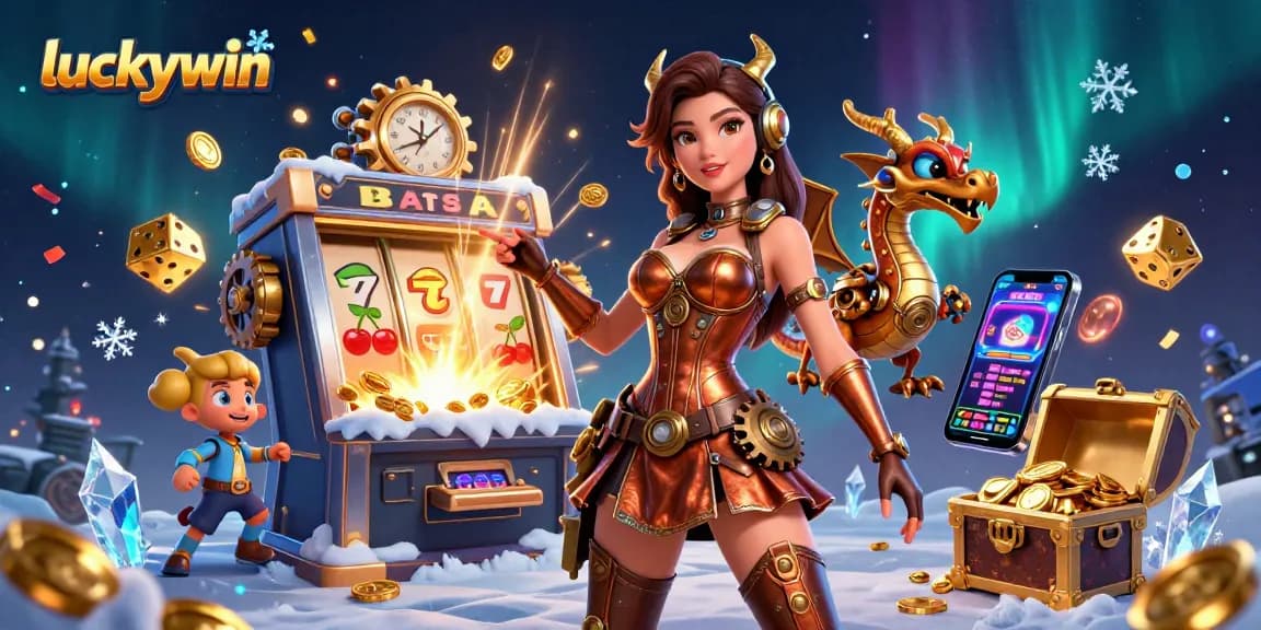 Experience thrilling wins at luckywin with a stunning jackpot explosion over a vibrant casino scene.