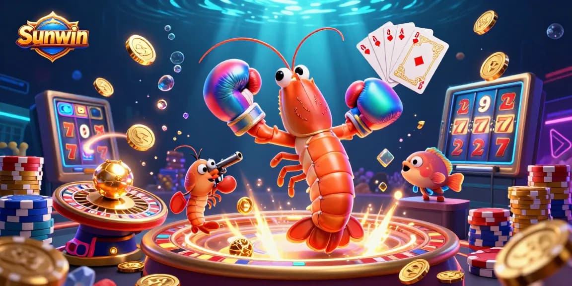 Experience thrilling gaming with Sunwin's vibrant casino atmosphere featuring colorful elements and dynamic action.