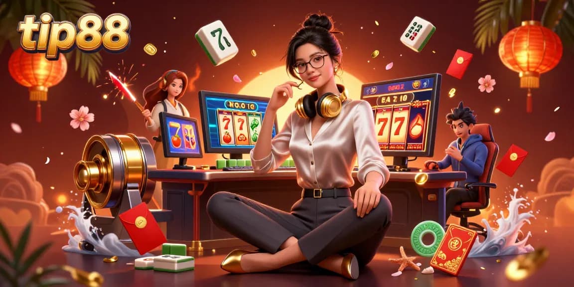 Engage in thrilling gameplay at tip88 featuring vibrant casino elements and a professional gaming aesthetic.