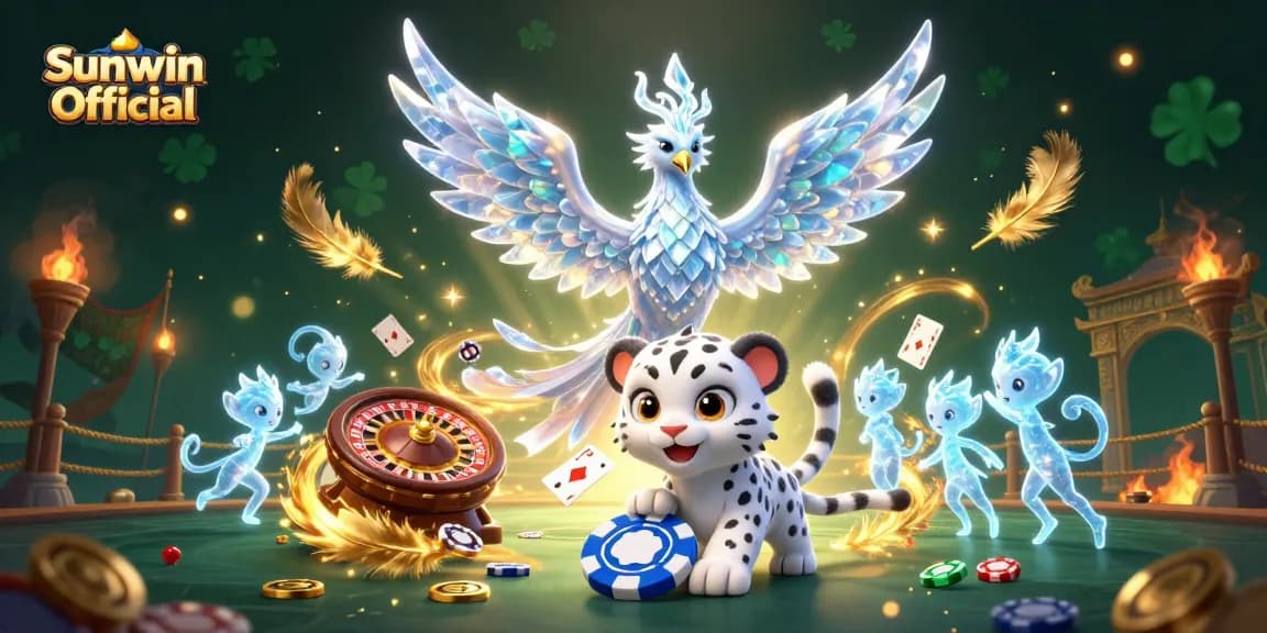 Engage in thrilling gameplay with Sunwin Official using vibrant casino elements including a poker chip.