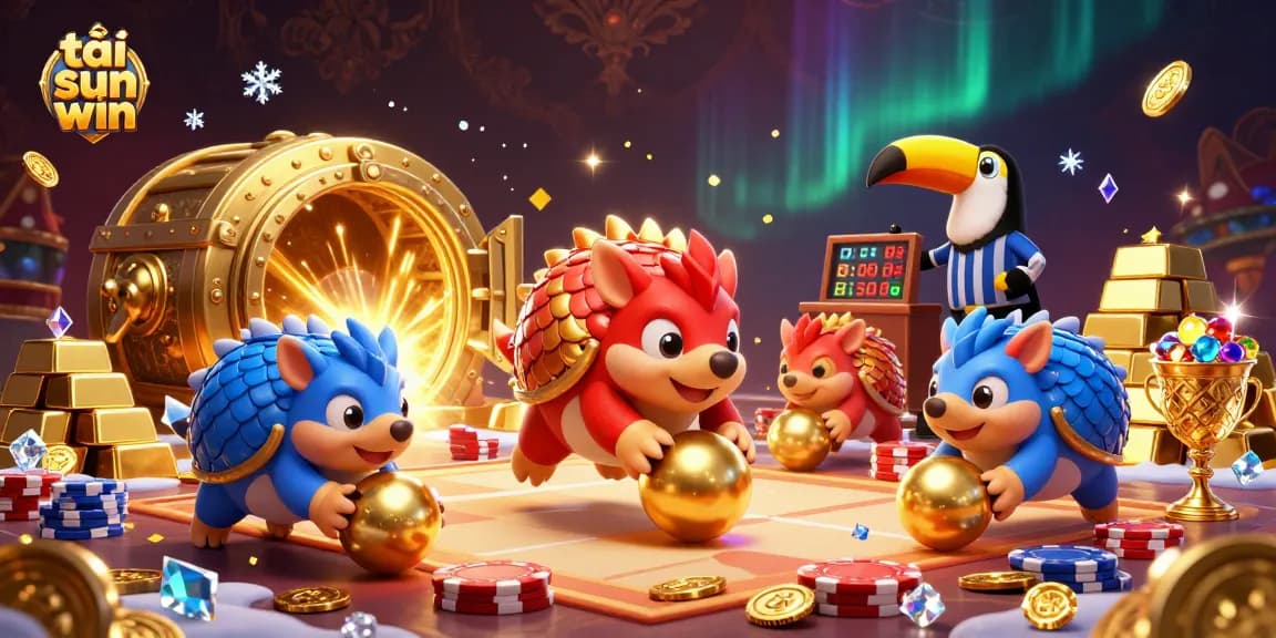 Engage in exciting games at tải sun win with vibrant casino action featuring pangolins and treasure!