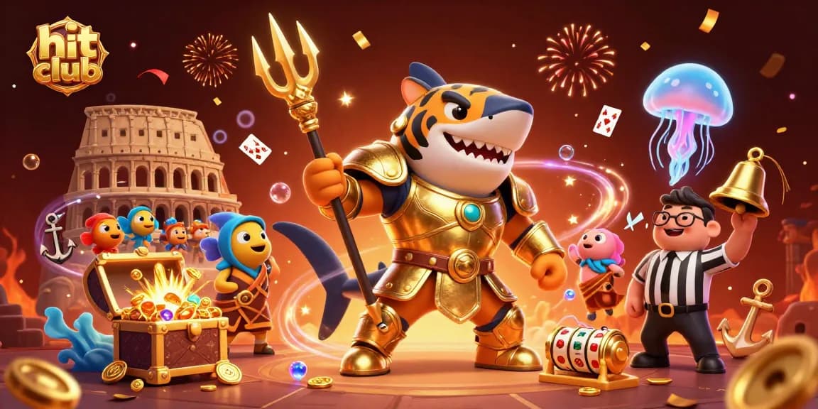 Experience thrilling gameplay at hit club with an exciting underwater slot showdown showcasing a tiger shark.
