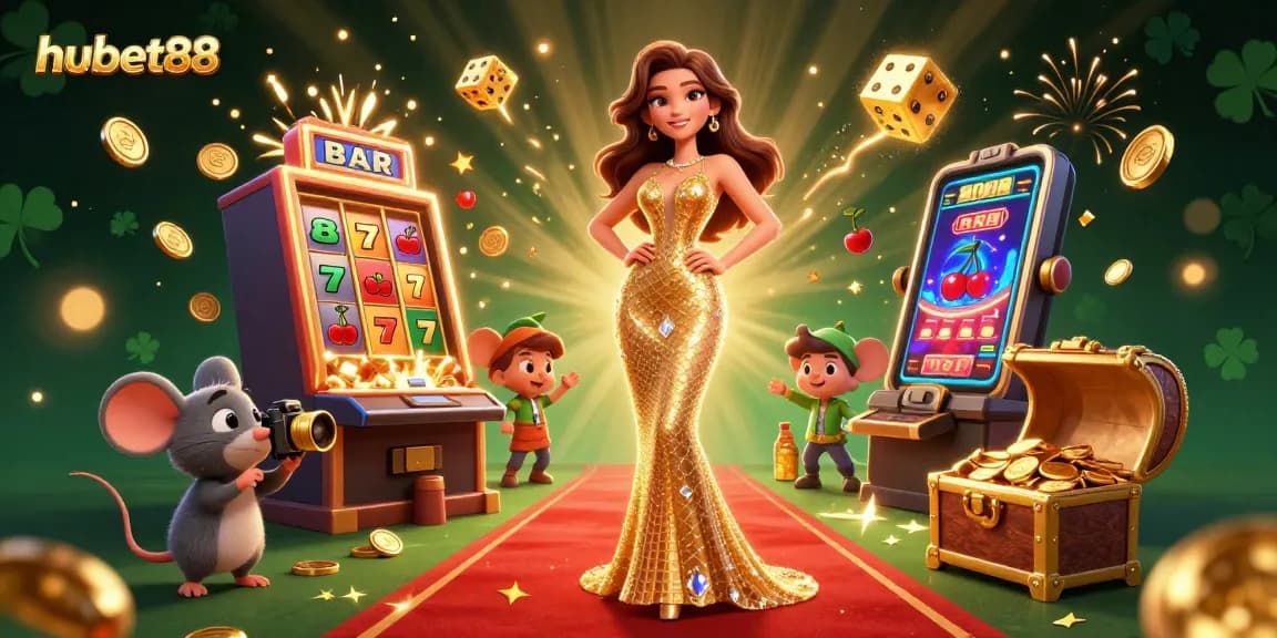 Experience thrilling action at hubet88 with vibrant casino game elements and a glamorous atmosphere.