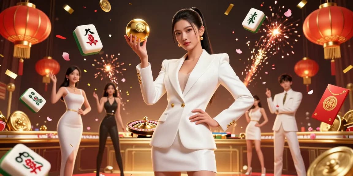 Experience the thrill of 3BET with vibrant casino elements and a confident Asian woman at the center.
