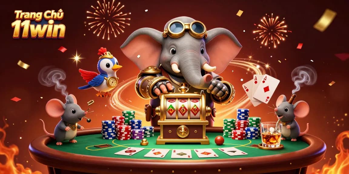 Experience thrilling gameplay at Trang Chủ 11win with exciting slots and vibrant casino elements.