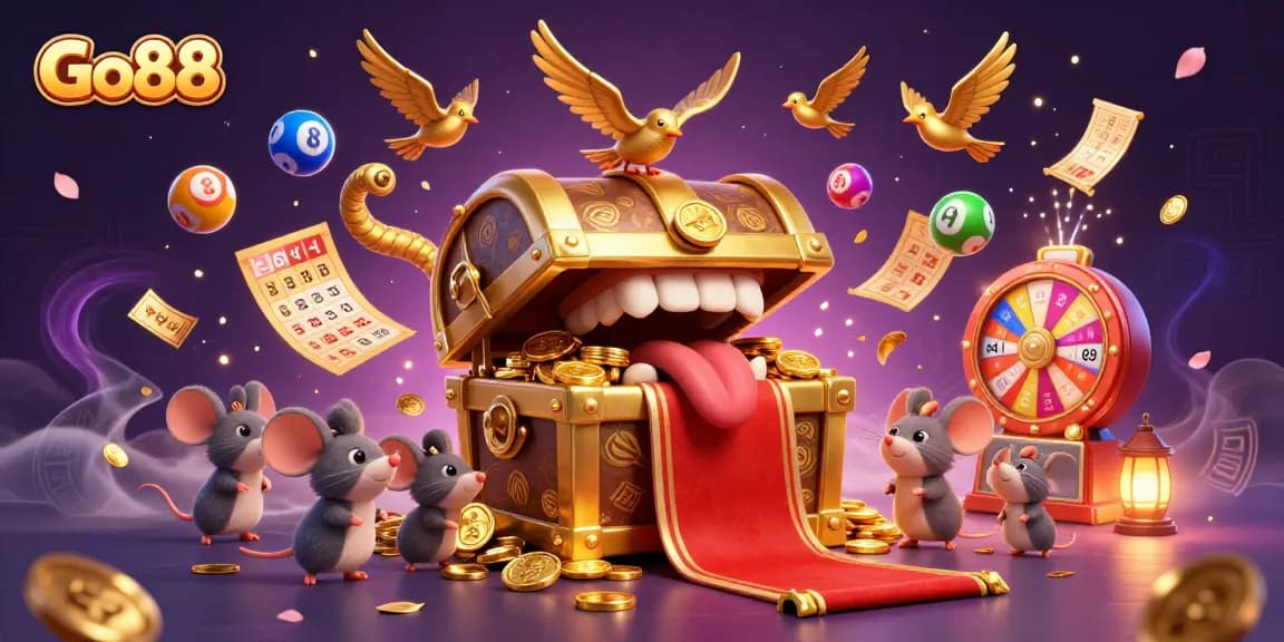 Engage with Go88’s thrilling gaming experience featuring golden treasures and dynamic prize elements.