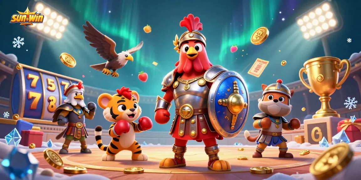 Bet big with sun-win in a hyper-detailed animated casino scene featuring thrilling slot elements.
