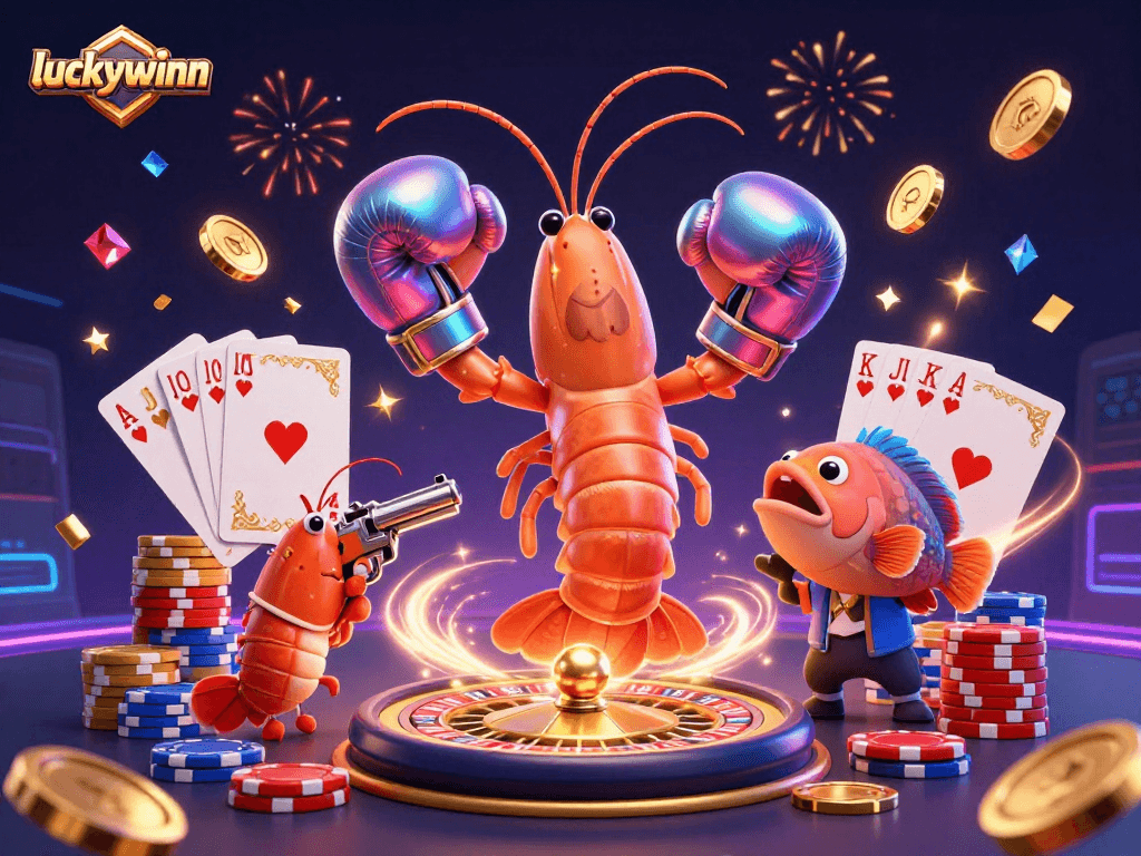 Engage with the exciting world of luckywinn featuring dynamic casino elements and vibrant characters.