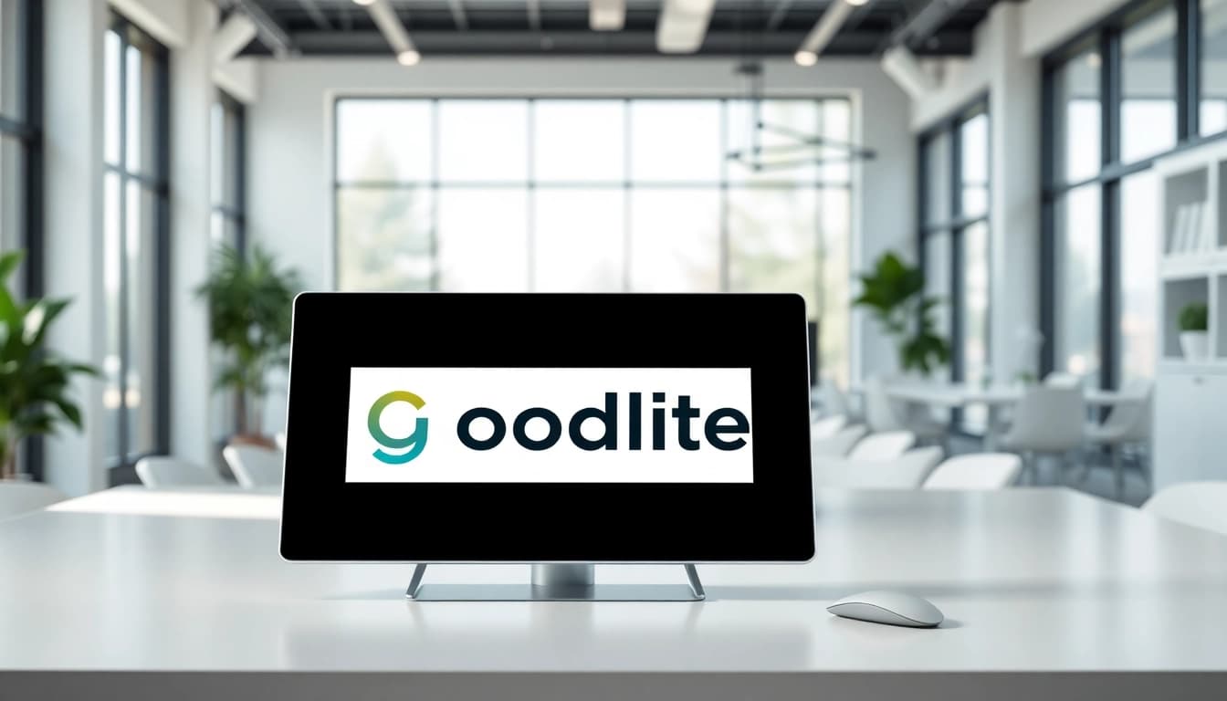 Showcasing goodlite in a modern workspace with sleek design and natural light.