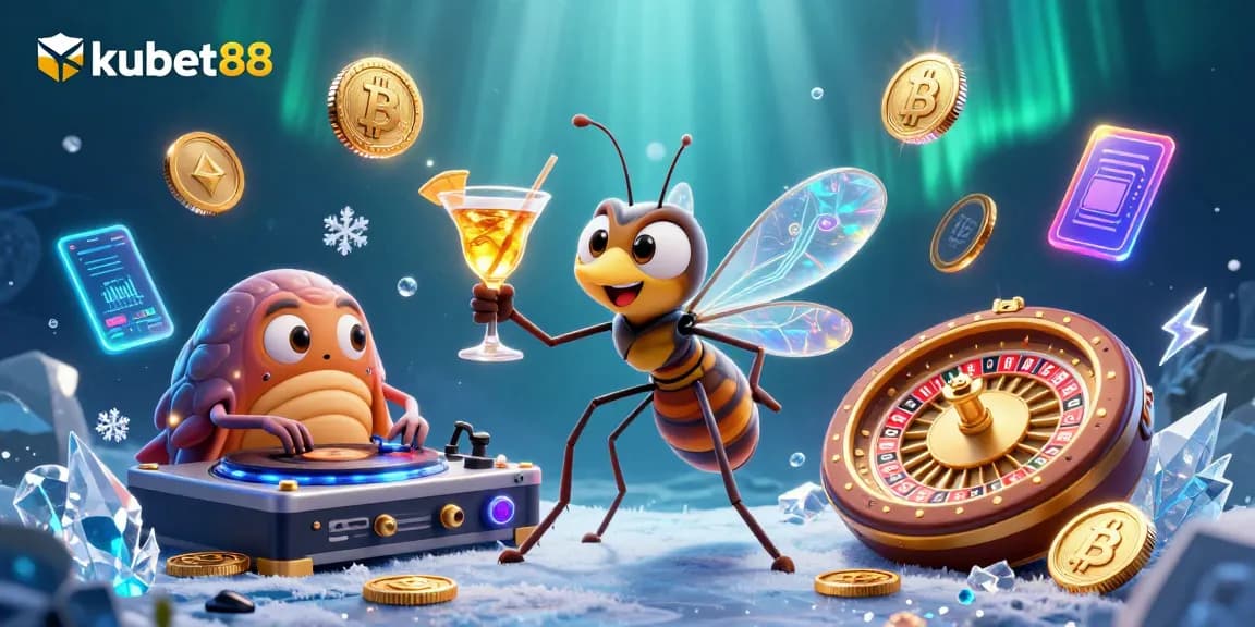 Spin to win at kubet88 with vibrant 3D characters and golden casino elements showcasing thrilling gameplay.