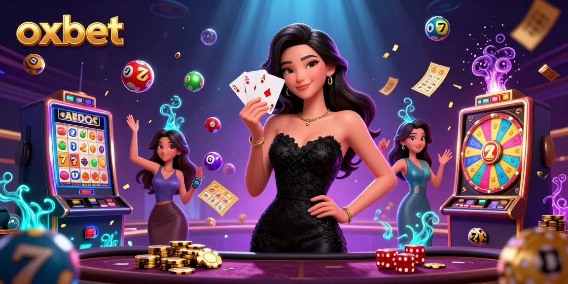 Experience excitement with oxbet's dynamic casino illustration showcasing the thrill of gaming.