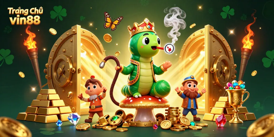 Experience thrilling action at Trang Chủ vin88 with golden treasures, gaming thrills, and vibrant casino elements.