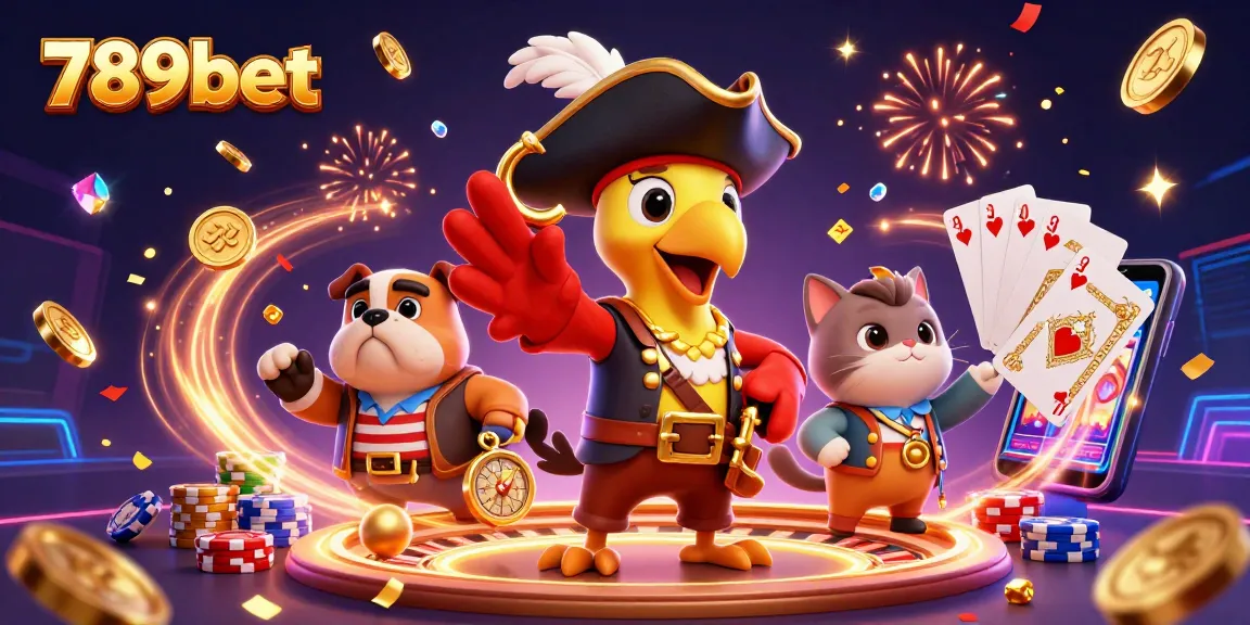 Experience 789bet's thrilling adventure with pirates and winnings in a vibrant digital casino scene.