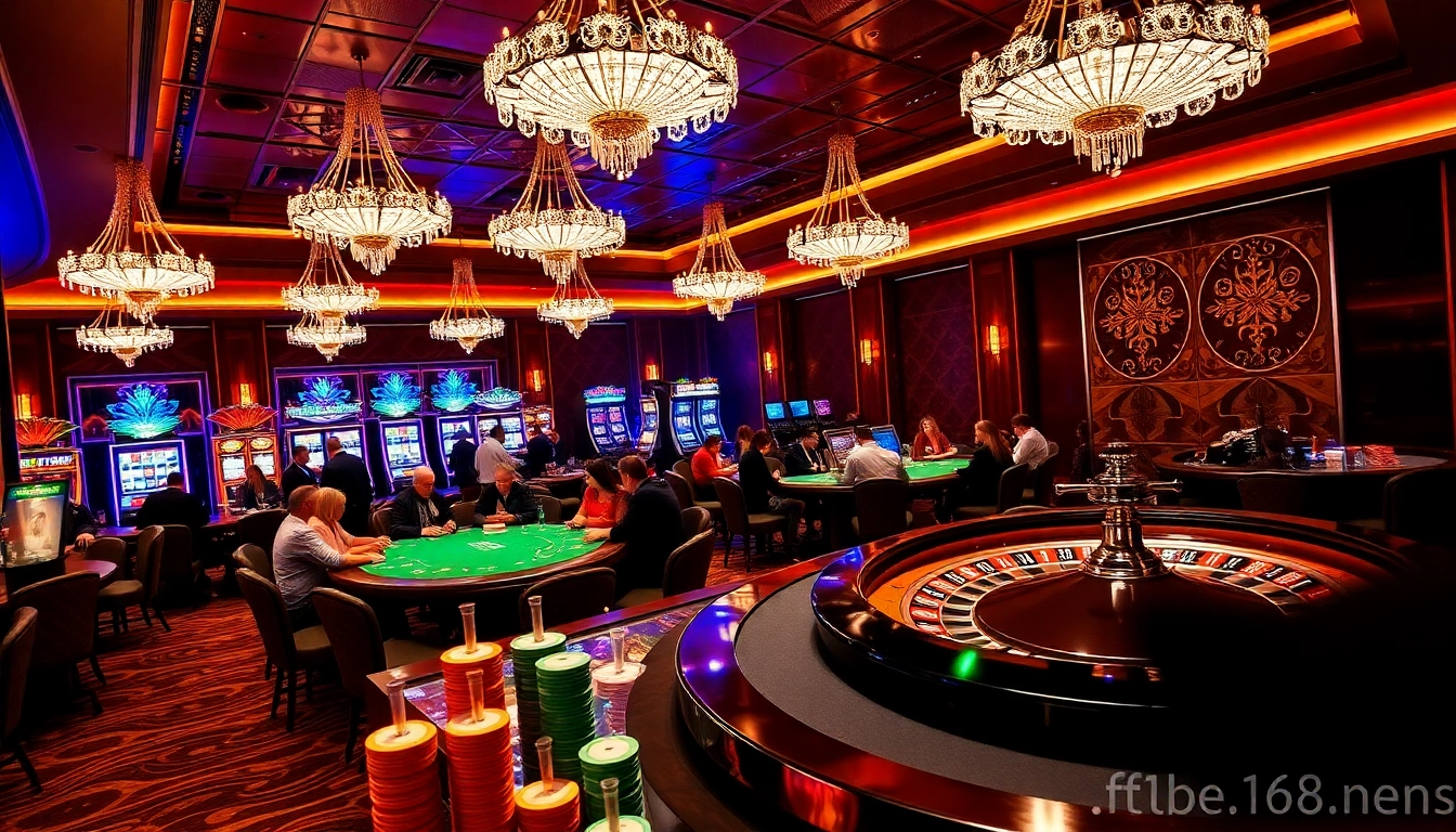 Experience thrilling gameplay at https://f168.news/ with vibrant casino tables and engaging slot machines.