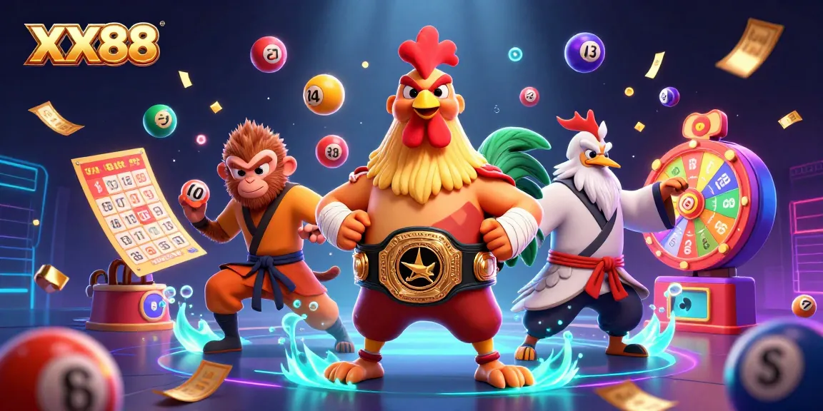 Engage in thrilling gameplay at XX88, featuring vibrant lottery elements and dynamic characters.