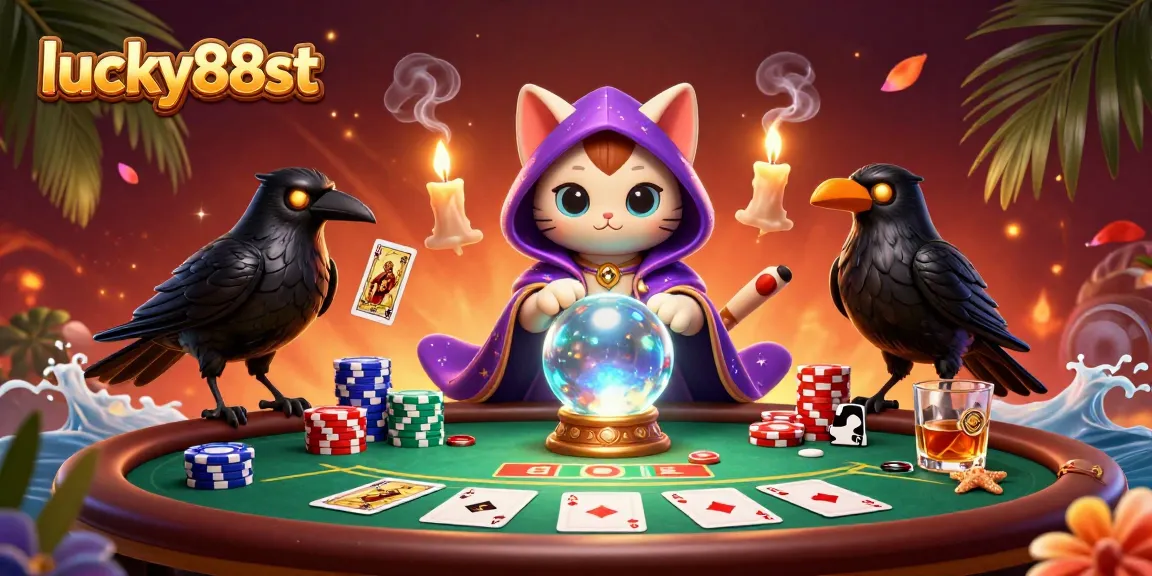Engage with exciting gameplay at lucky88st in a vibrant casino scene featuring mystical characters.