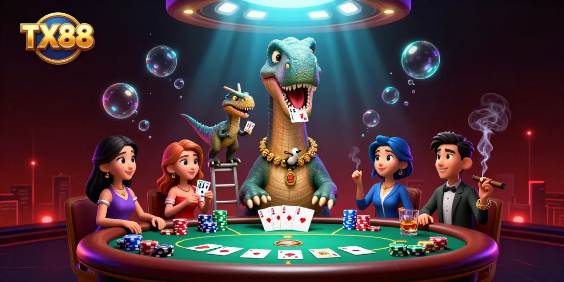 Experience TX88 at the exciting casino scene, where cards fly, and luck reigns supreme.