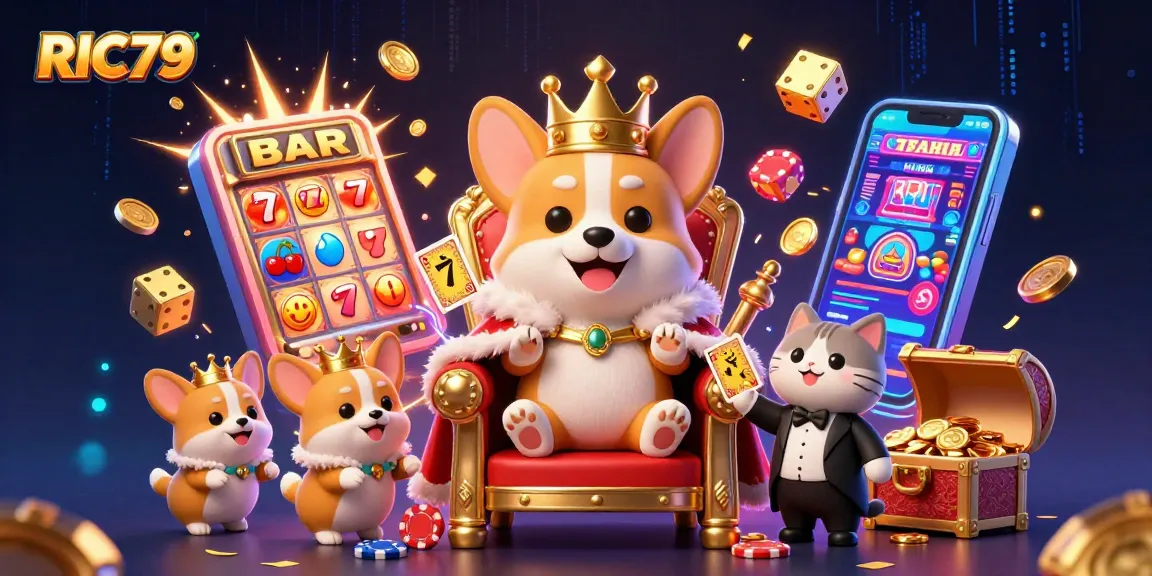 Play exciting games at RIC79 with vibrant visuals and festive casino elements.
