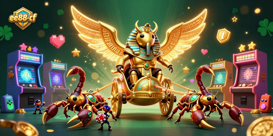 Witness ee88-cf's thrilling casino scene with colossal characters and vibrant game elements, capturing the essence of online gaming.