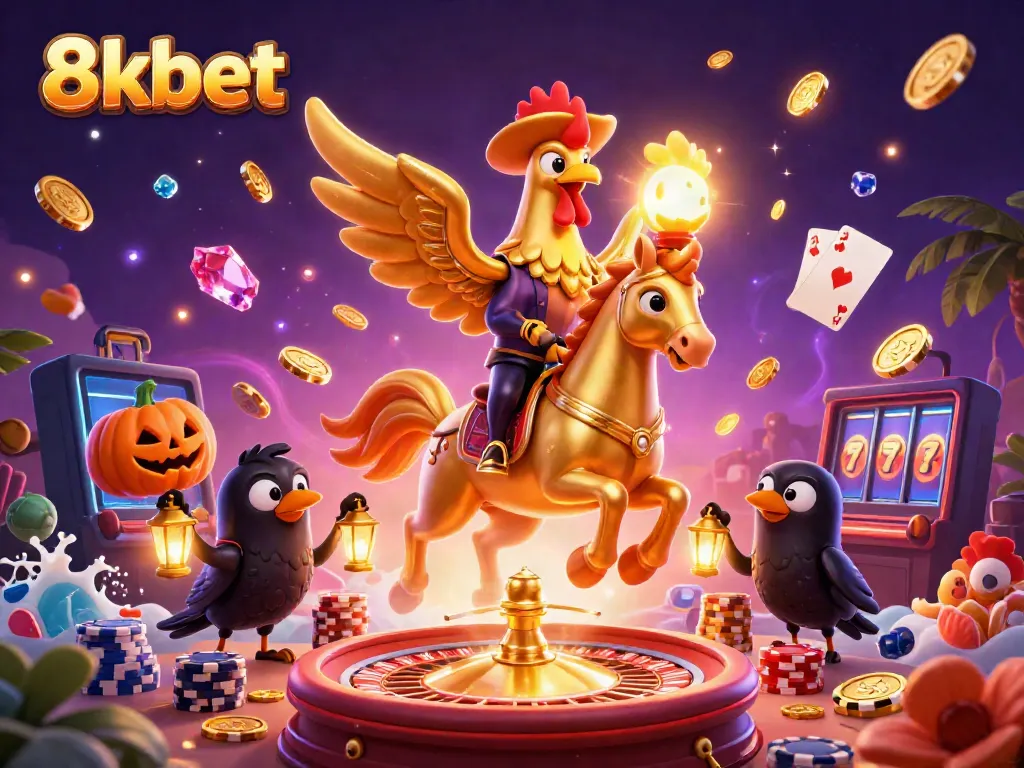 Experience the vibrant casino atmosphere with 8xbet and exciting game elements in 3D.