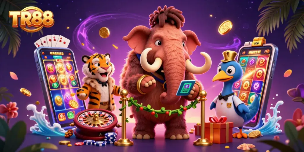 Experience TR88 excitement as a mammoth bouncer checks IDs for an exclusive casino night!