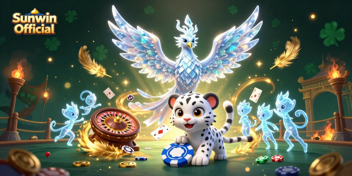 Engage in thrilling gameplay with Sunwin Official using vibrant casino elements including a poker chip.