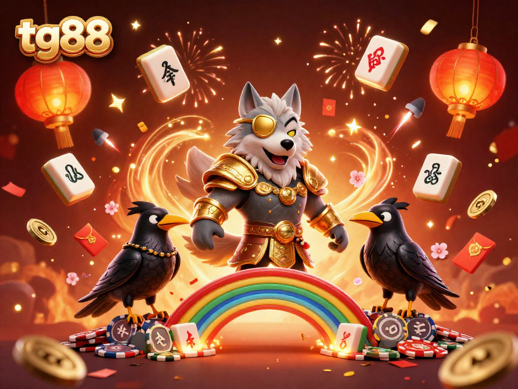 Engage in thrilling slot games with tg88's premium casino experience, featuring vibrant Norse mythology elements.