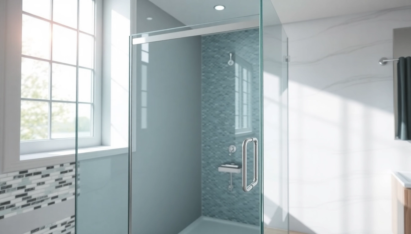 Beautifully designed shower screens semi frameless enhancing a modern bathroom ambiance.