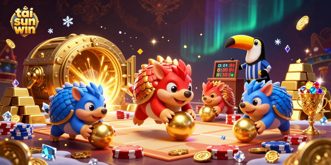 Engage in exciting games at tải sun win with vibrant casino action featuring pangolins and treasure!