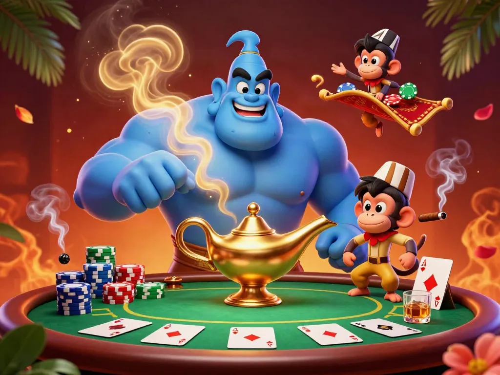Experience the excitement of gaming at Dw88 with a dynamic 3D illustration showcasing casino elements and characters.