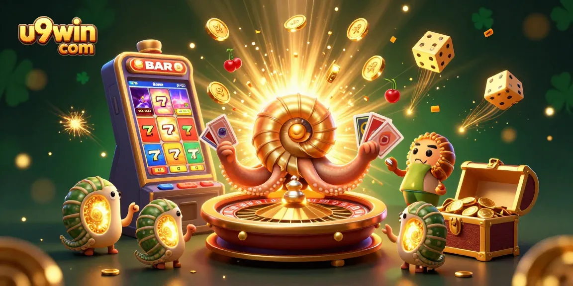 Experience vibrant gaming excitement with u9win com, featuring a nautilus roulette and jackpot treasures.