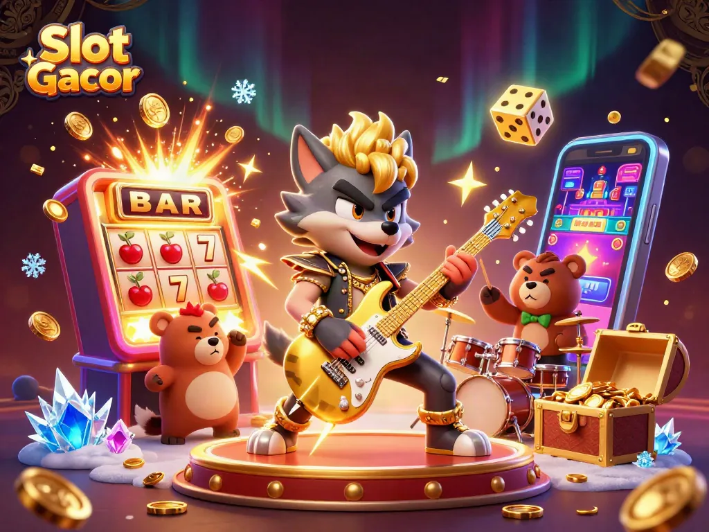 Slot Gacor menghadirkan keseruan maksimal dalam permainan slot dengan berbagai simbol dan elemen berkilauan.