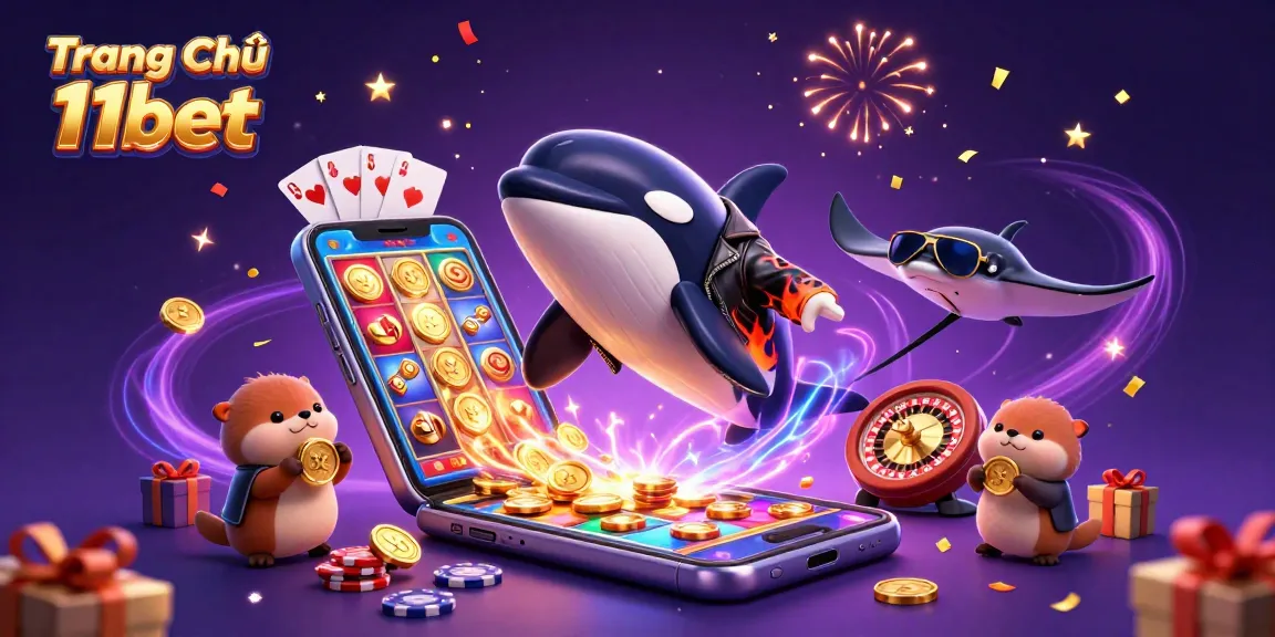 Engage in exciting gaming action at Trang Chủ 11bet with vibrant characters and elements.