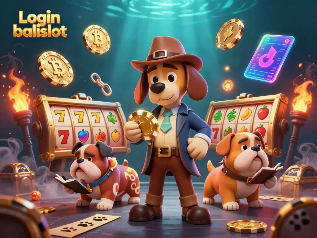 Engage in exciting games at Login balislot with dynamic 3D visuals of casino characters exploring clues.