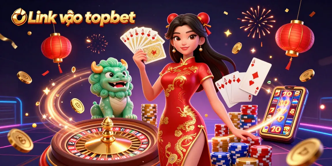Immerse in the thrill of gaming with Link vào topbet amidst vibrant casino excitement and rich visuals.