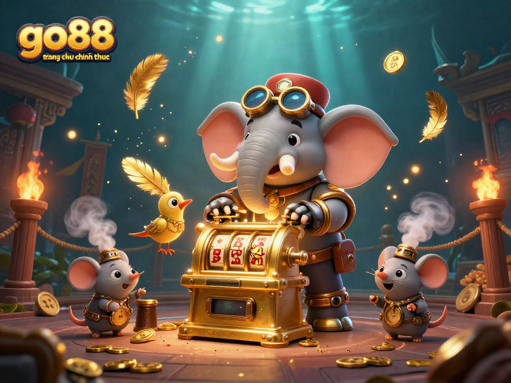 Experience thrilling action at the go88 trang chu chinh thuc casino with vibrant 3D characters and gameplay elements.
