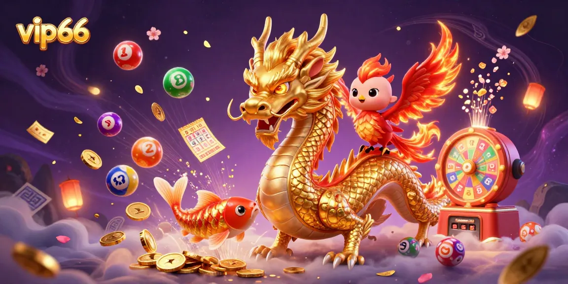 Experience thrilling moments at vip66 with a dynamic scene featuring animated dragons and vivid gaming elements.