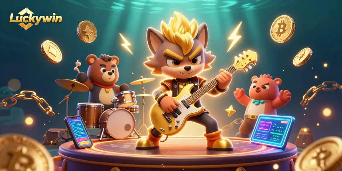 Experience the excitement of Luckywin with vibrant 3D characters and dynamic casino elements in action.