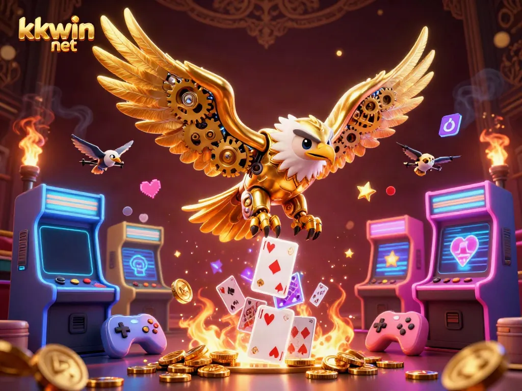Place bets and win big with kkwin net's captivating casino experience, illustrated in vibrant detail.
