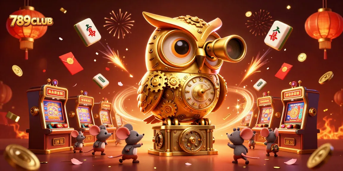 Engage with 789CLUB's dynamic casino atmosphere featuring whimsical characters in a colorful scene.
