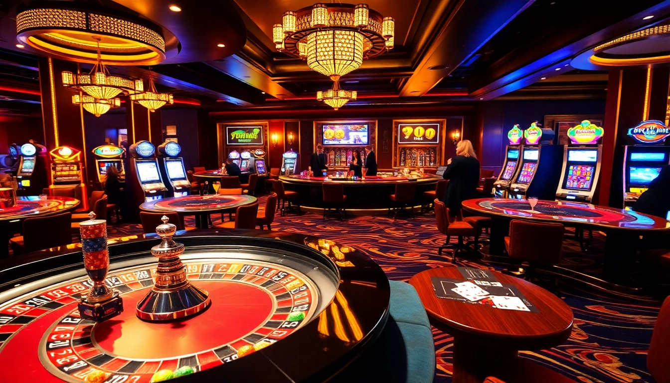 Experience the excitement of online gambling at https://xx88.trading/ with vibrant tables and luxurious casino decor.