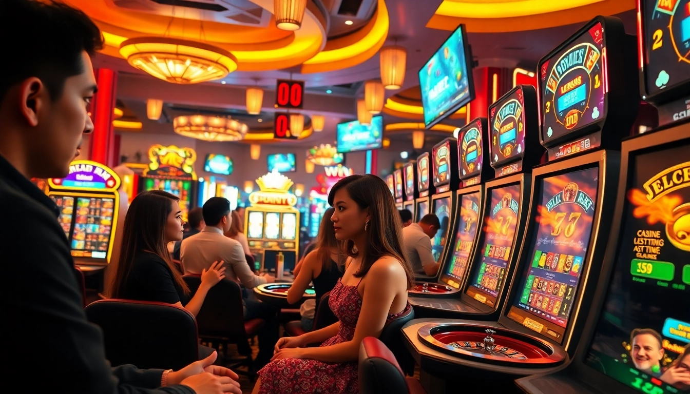 Exciting online gambling experience at luck8win.live featuring diverse games and vibrant casino atmosphere.