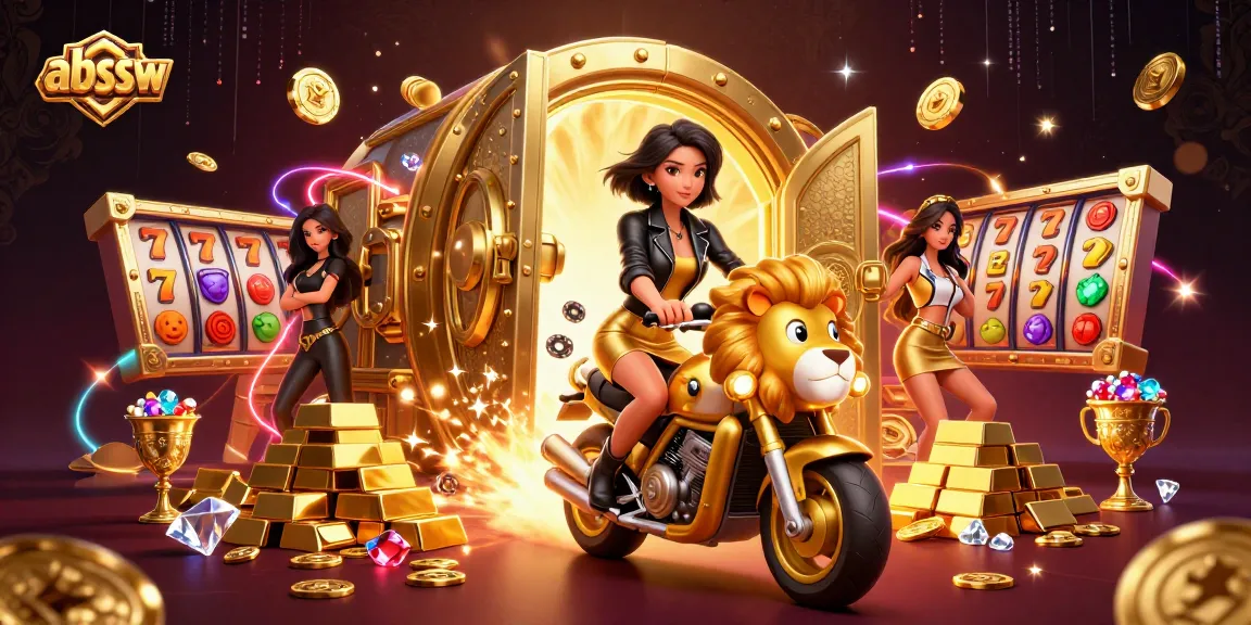 Experience the thrill of winning at abssw with this vibrant, dynamic casino scene illustration.