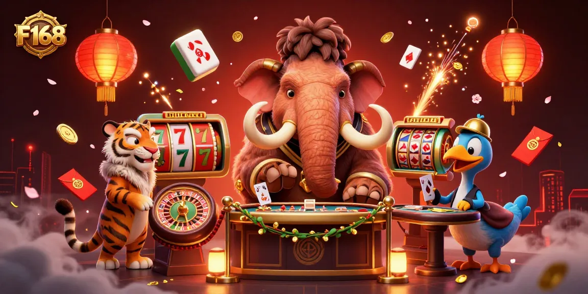 Experience thrilling gaming at F168 with our vibrant 3D casino world filled with excitement!